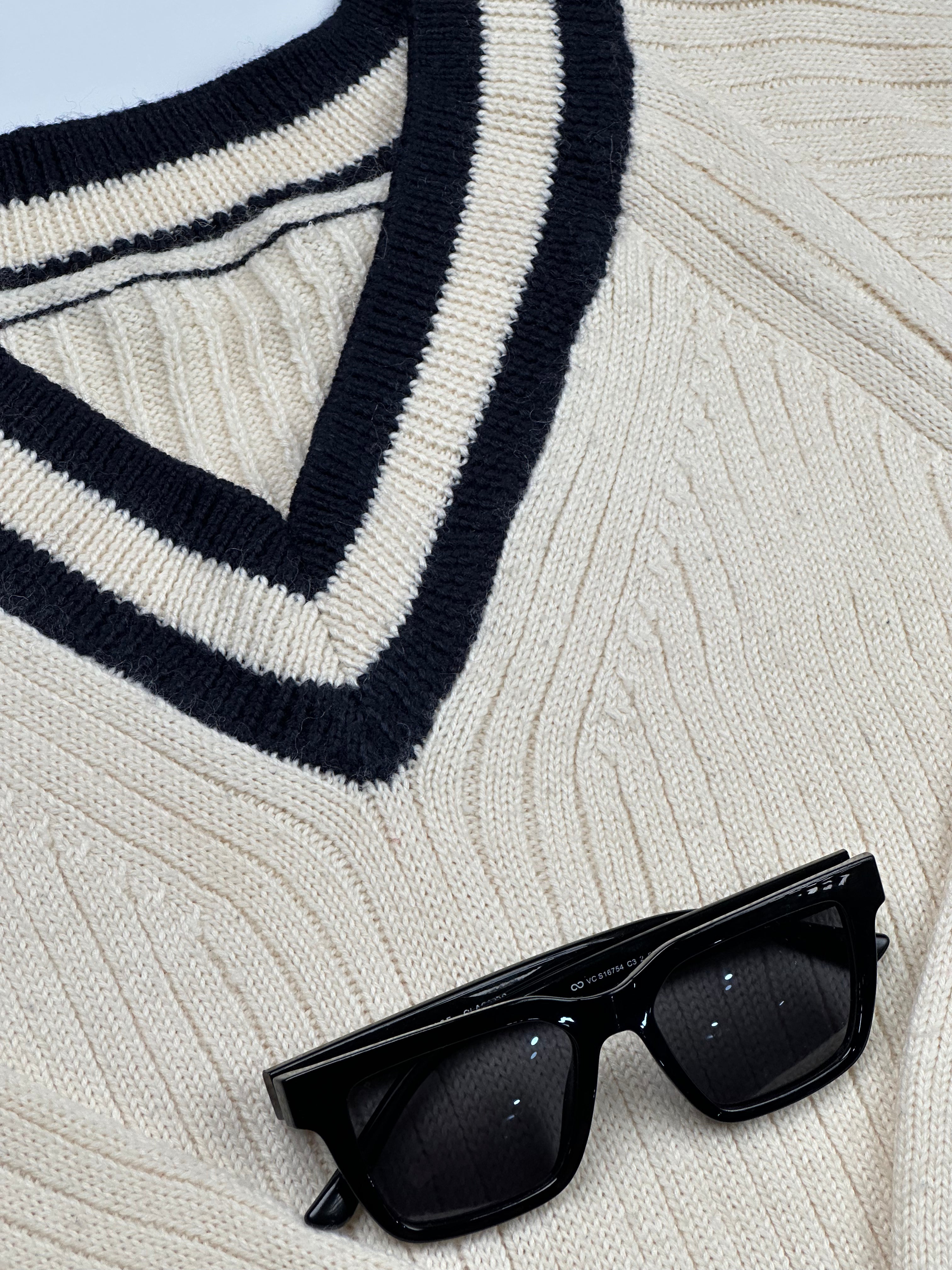 THE VARSITY STRIPE CRICKET SWEATER