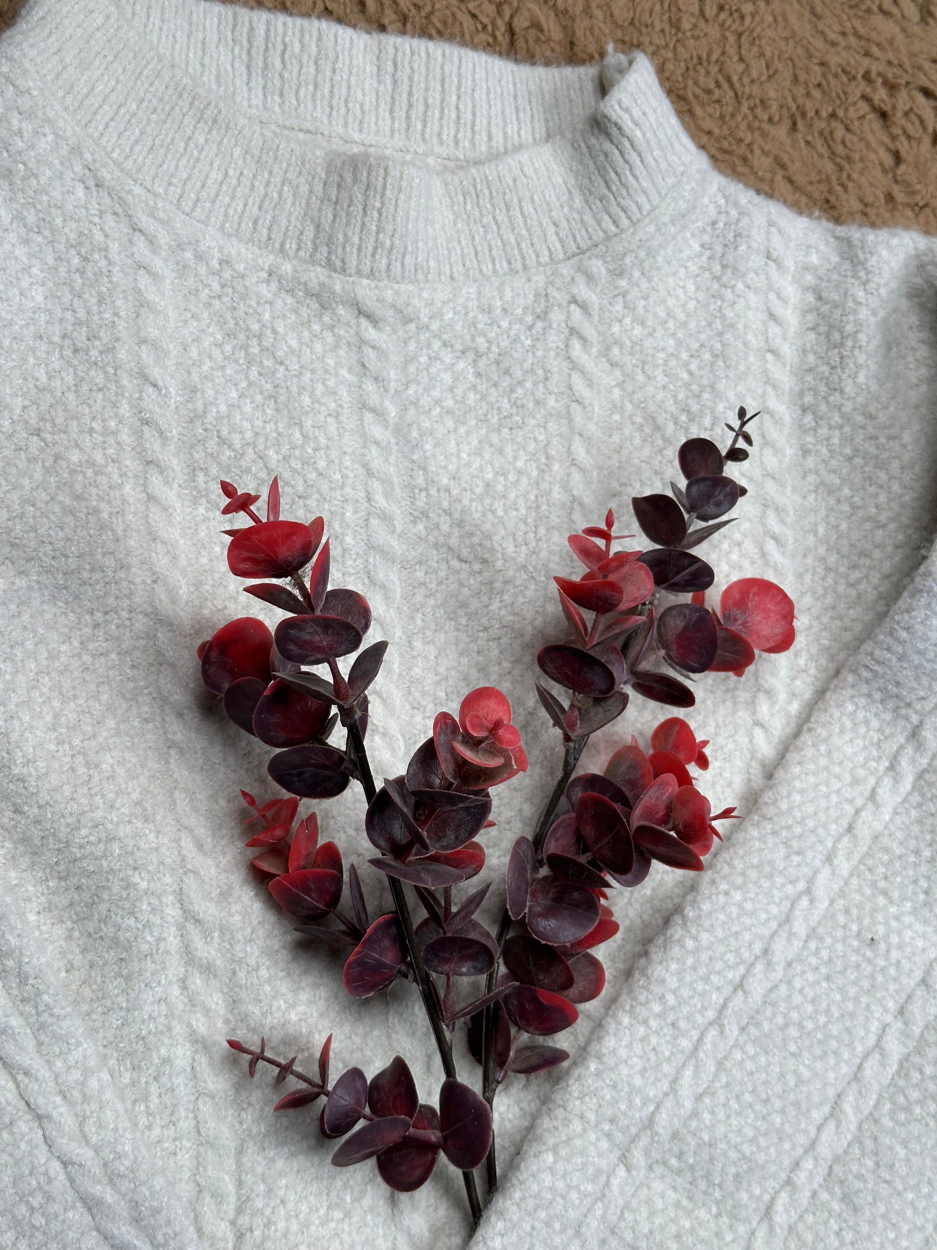 COZY MOCK NECK TEXTURE KNIT PULLOVER