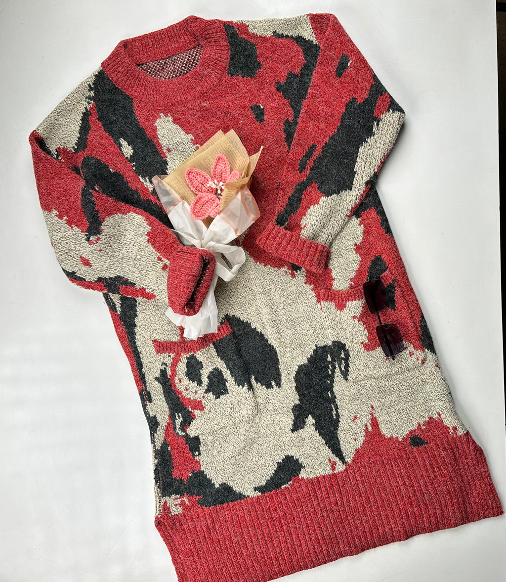 WinterBlend Patterned Dress